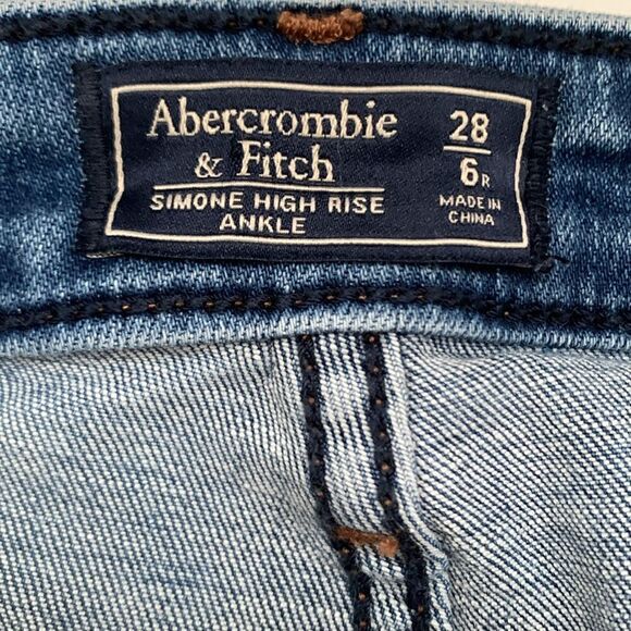 Abercrombie & Fitch Simone High Rise Ankle Skinny Jeans Size 28/ 6 - Picture 9 of 9